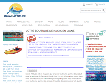 Tablet Screenshot of kayak-attitude.fr